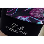 Macaquinho Manga Curta Marcio May Slim Fit Ocean Leaves