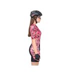 Macaquinho Manga Curta Marcio May Slim Fit Bike Cherry