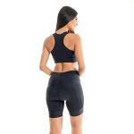 Bermuda Rh Feminina Cos Largo Preto