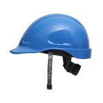 Capacete Steelflex Turtle Azul com Aba Frontal, Suspensão, Catraca e Jugular Ca35983