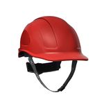 Capacete Steelflex Turtle Vermelho com Aba Frontal, Suspensão, Catraca e Jugular Ca35983
