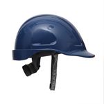 Capacete Steelflex Turtle Azul Marinho com Aba Frontal, Suspensão, Catraca e Jugular Ca35983