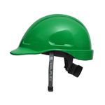 Capacete Steelflex Turtle Verde com Aba Frontal, Suspensão, Catraca e Jugular Ca35983
