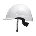 Capacete Steelflex Turtle Branco com Aba Frontal, Suspensão, Catraca e Jugular Ca35983