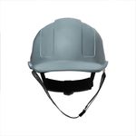 Capacete Steelflex Turtle Cinza com Aba Frontal, Suspensão, Catraca e Jugular Ca35983