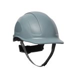 Capacete Steelflex Turtle Cinza com Aba Frontal, Suspensão, Catraca e Jugular Ca35983