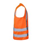 COLETE REFLETIVO LARANJA FLUORESCENTE - 4 BOLSOS