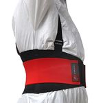 Cinta Ergonômica Steelflex Duplo Elástico Vermelha
