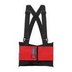 Cinta Ergonômica Steelflex Duplo Elástico Vermelha