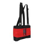 Cinta Ergonômica Steelflex Duplo Elástico Vermelha