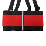 Cinta Ergonômica Steelflex Duplo Elástico Vermelha