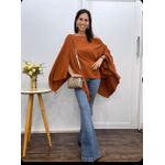 Blusa Capa Terra Cota