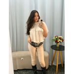 CALÇA RESINADA BEGE