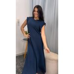 VESTIDO MALHA AZUL MARINHO 