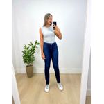 Calça Básica Skinny Jeans Escuro