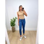 Calça Cropped Jeans Claro