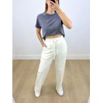 Calça Moletinho Manu Off White