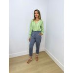 Camisa Fernanda Listrada Verde