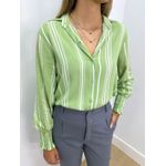 Camisa Fernanda Listrada Verde