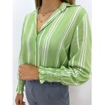 Camisa Fernanda Listrada Verde