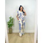 Conjunto Fernanda Plus Estampado Azul 