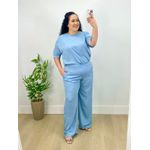 Conjunto Fernanda Plus Liso Azul