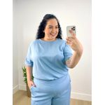 Conjunto Fernanda Plus Liso Azul
