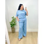 Conjunto Fernanda Plus Liso Azul