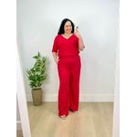Conjunto Fernanda Plus Liso Vermelho