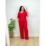 Conjunto Fernanda Plus Liso Vermelho