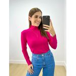 Blusa Manga Longa Gola Alta Pink