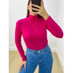 Blusa Manga Longa Gola Alta Pink