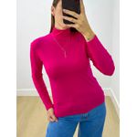 Blusa Manga Longa Gola Alta Pink