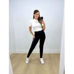 Calça Cirrê Com Cinto Preto