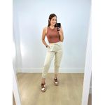 Calça Jogger Linho Longa Cru