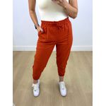 Calça Jogger Linho Terracota