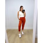 Calça Jogger Linho Terracota