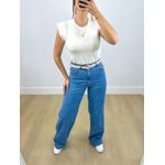 Calça Pantalona Jeans