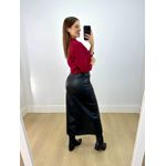 Camisa Cropped Bruna Cherry Red