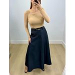 Cropped Canelado Manga Longa Nude