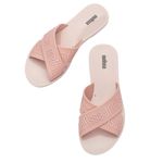 Melissa M Lover Slide Bege/Rosa
