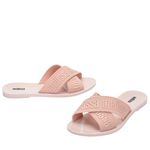 Melissa M Lover Slide Bege/Rosa