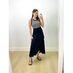 Saia Midi Envelope Preto