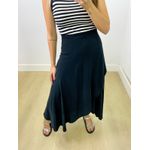 Saia Midi Envelope Preto