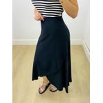 Saia Midi Envelope Preto