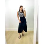 Saia Midi Envelope Preto