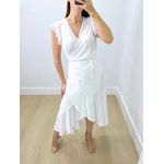 Vestido Midi Envelope Branco