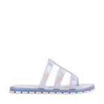 Melissa Path Slide Azul Perolado/Branco