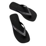 Melissa Sun Long Beach II Preto/Prata