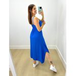 Vestido Midi Ster Liso Azul